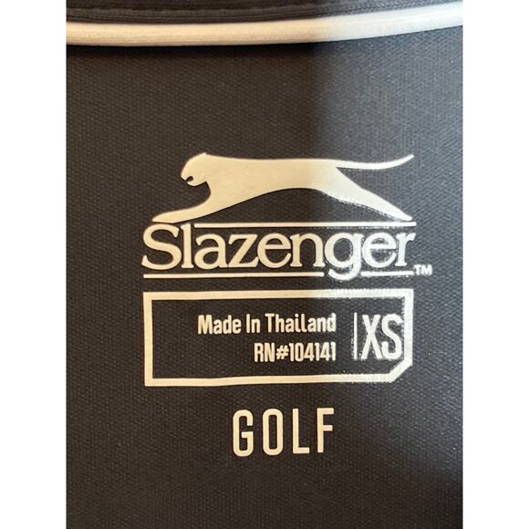 Slazenger Golf Gray Cap Sleeve Pull Over 1/4 Zip Shirt XS - Picture 4 of 6